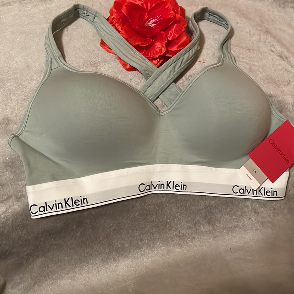 Calvin Klein Modern Cotton Padded Bralette Bra - Size S, XL - Picture 2 of 7